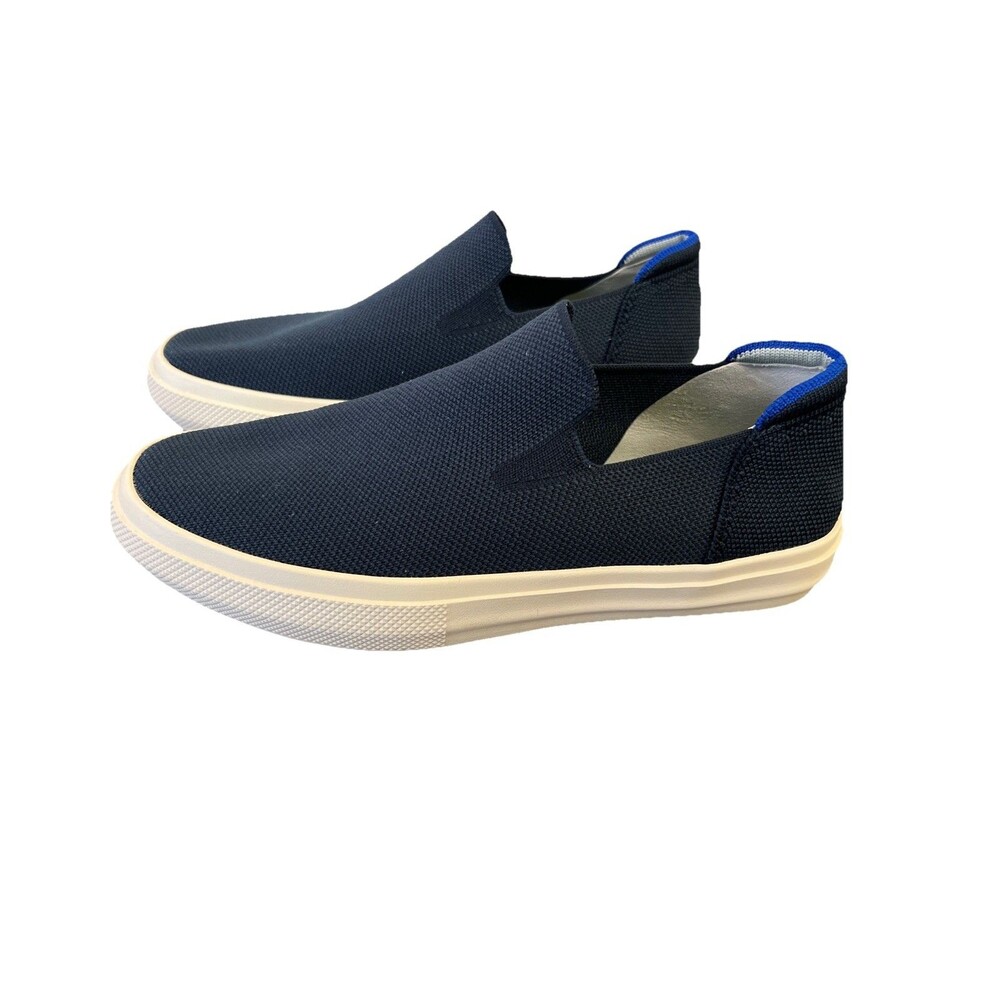 Rothy's The Original Slip On Sneaker Navy Knit Loafers Shoe Womens Size 7.5